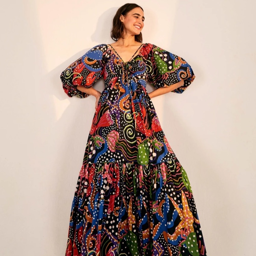 FARM Rio Under the Sea Dress